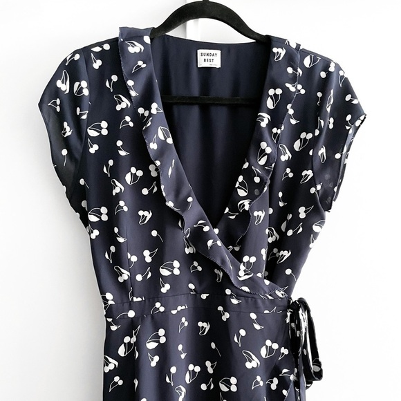 Sunday Best Cherry Savoy Dress - Picture 5 of 15